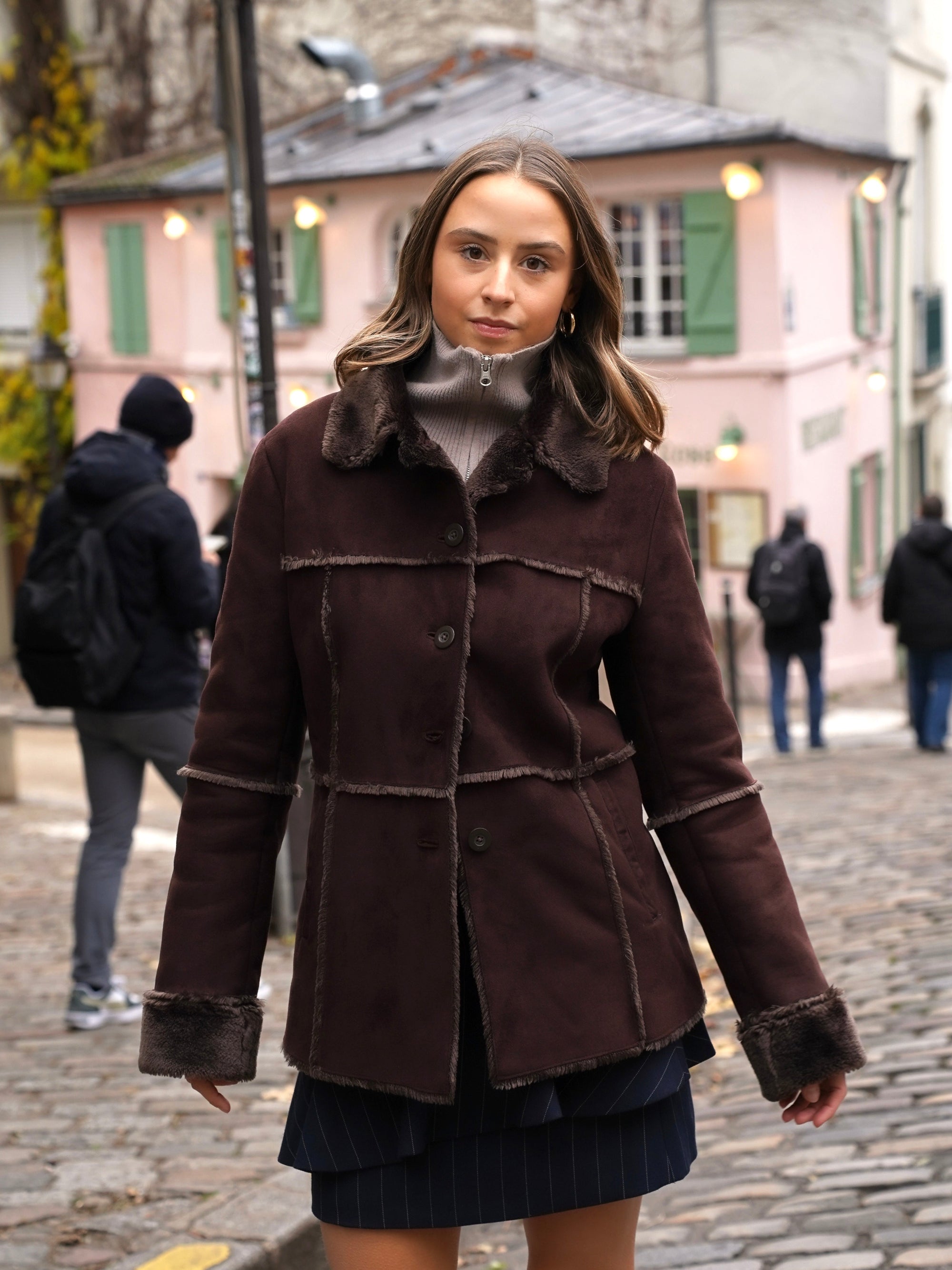 Le manteau doux fourré