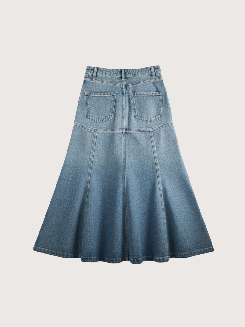 La jupe en jean Massimo Dutti